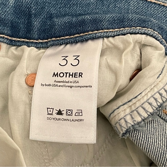 MOTHER The Bookie Sneak Jeans Size 33 NWT - Picture 5 of 6